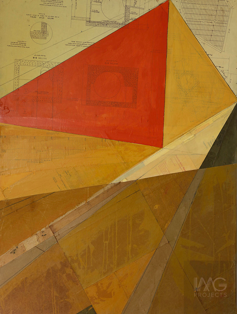 Abstract City Red Triangle